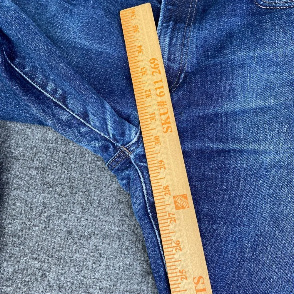 Uniqlo Mens Selvedge Slim Fit Jeans Blue Stretch Denim 321-452522 32x32